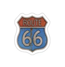 Route 66 Sticker Decal Retro Sign