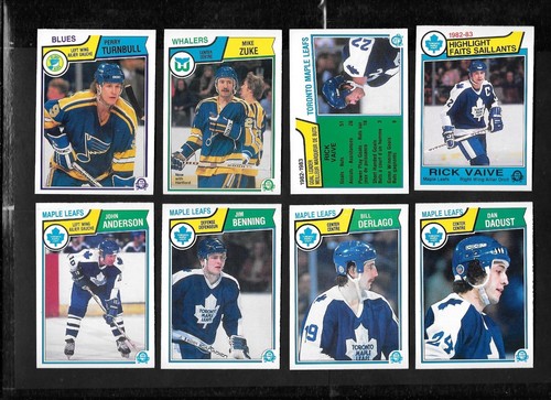 1983-84 OPC 83-84 O PEE CHEE NHL HOCKEY CARD 265-396 & WRAPPER SEE LIST - 第 120/267 張圖片