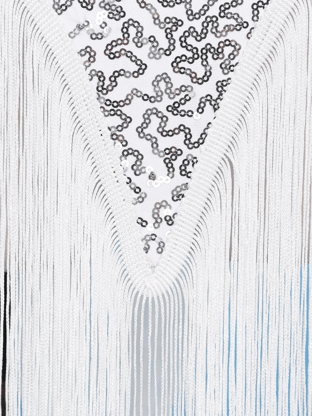 Women's Latin Dance Dress Sparkling Sequins Fringed Tassel Leotard