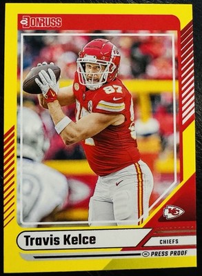 2024 Panini Donruss - Travis Kelce #285 Press Proof Yellow Kansas City Chiefs
