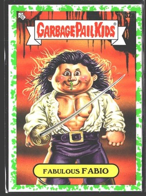 Topps 2022 Topps Garbage Pail Kids: Book Worms Green Fabulous Fabio #32a