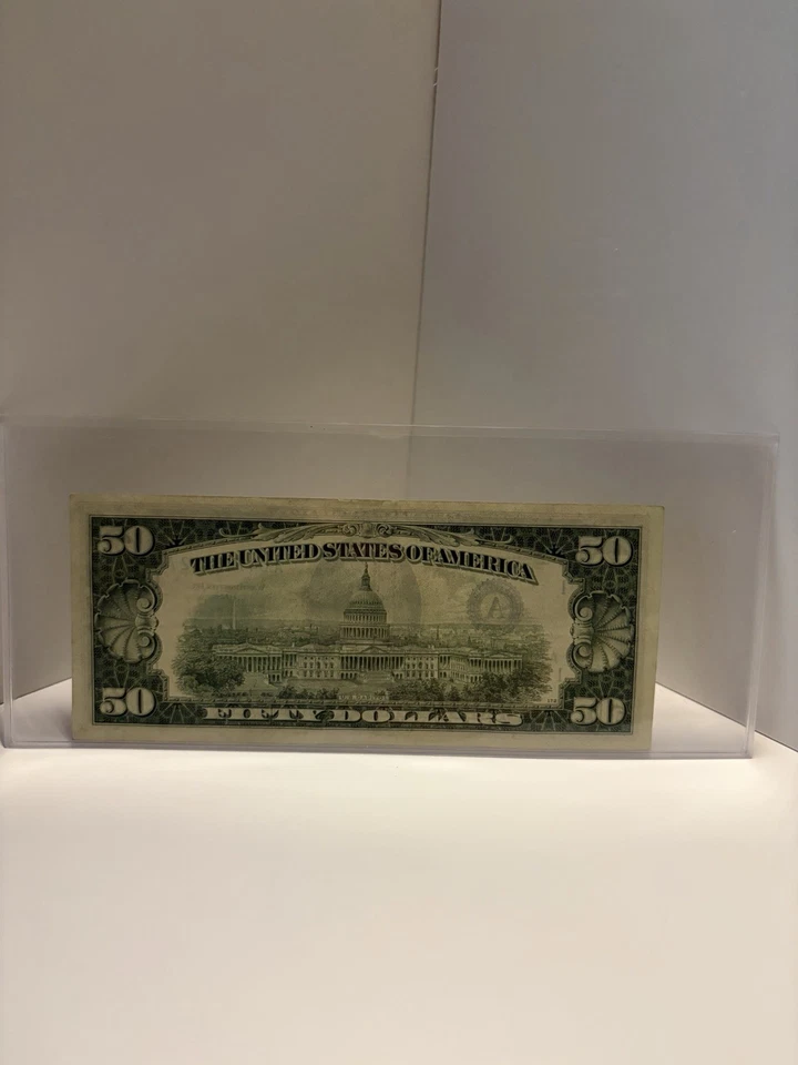  1950-D $50 Dollar Bill circulated - Image 2 of 2