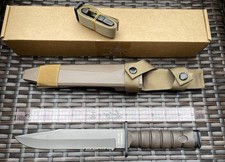 Ontario Knife OKC3S  USMC Combat 8" Blade and Scabbard Brown