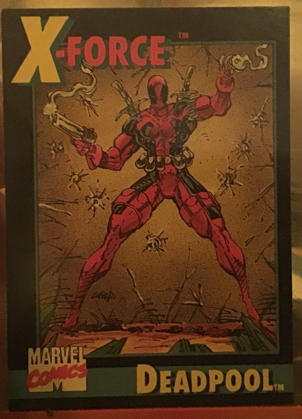 X Force Deadpool Card 1991