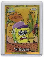2025 Topps Chrome SpongeBob SquarePants Sapphire “Hi Kevin” Gold Sapphire /50