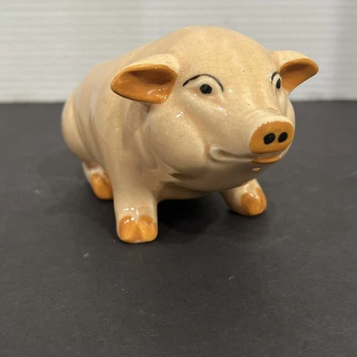 Vintage Brush McCoy Pottery Pig Planter 6.5” Long, MCM