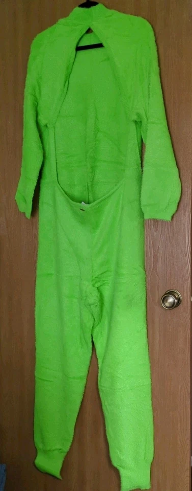 Savage X Fenty Fluff It Up Backless Catsuit Green Fuzzy Soft Jumpsuit 3X New - Image 4 of 4