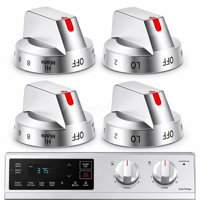 #ad 4X Gas Stove Range Knobs Switch DG94 03500A Z Replace for Samsung Cooktop Oven $22.99