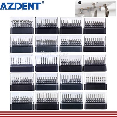 AZDENT Dental Super Coarse Diamond Burs FG Bur for High Speed Handpiece 10pc/box