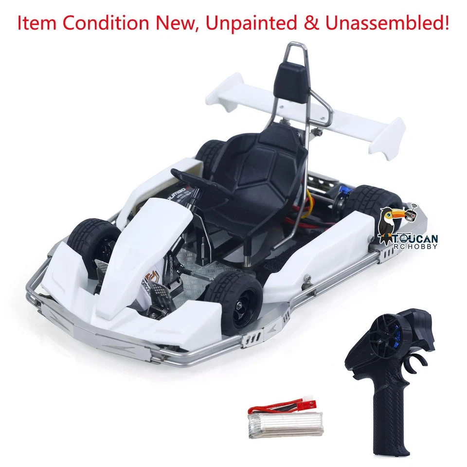 JDM 1/10 4WD RC Racing Kart 298A KIT Steering Servo Battery Transmitter Vehicle - Image 4 of 4