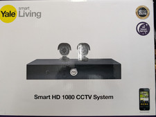 Image of Yale Smart HD 1080 CCTV System NEW – 4 Cameras, 2TB DVR, Full Kit, Night Vision