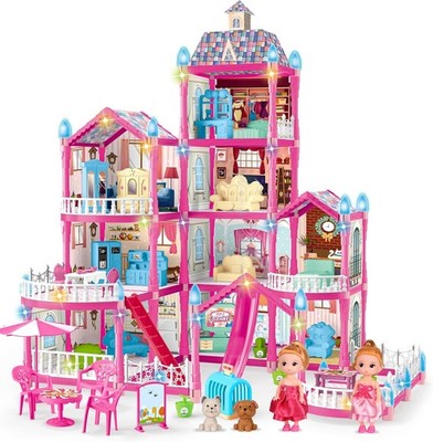 Barbie DreamHouse, Doll House Playset With Pieces Including Toy Furniture