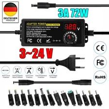 NEU Verstellbarer Netzadapter,Einstellbares Netzteil AC DC Adapter 72W 3V-24V 3A