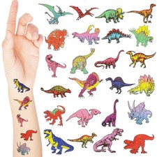 Landhoow 240 Pcs Dinosaur Tattoos Temporary for Kids 9.1 x 6.3 Inch,