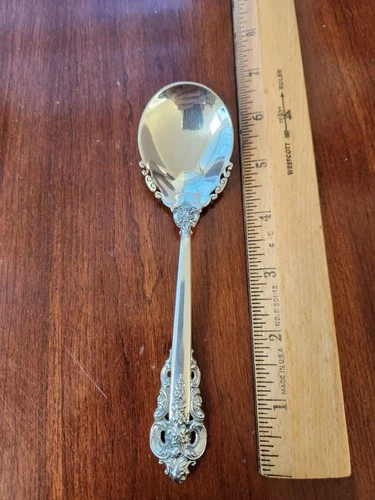 WALLACE STERLING SILVER GRANDE Grand BAROQUE SUGAR SPOON