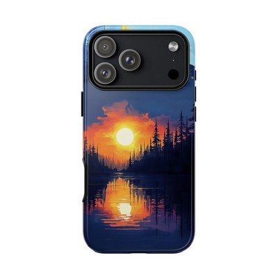 Phone Ink - Lifetime Warranty Custom Case - Sunset Wilderness Oil Paint Forest