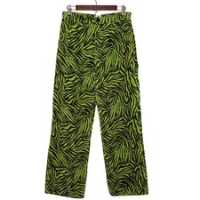BDG Wide Leg Urban Outfitters Corduroy Pants 29 x 32 Juno Green Zebra Carpenter