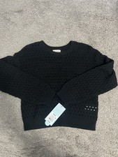 Girls Cat And Jack Black Sweater 6/7 Small