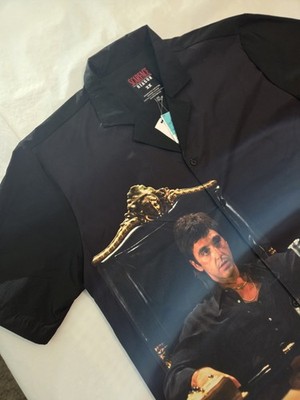 Scarface x Reason Tony Montana Graphic Shirt Black 2XL Movie Gangster Cartel NWT