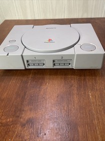 Sony PlayStation 1 PS1 Gray Console Gaming System With Cords