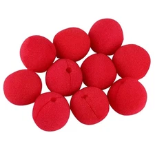 Red Clown Noses Adults Kids Lightweight Cute 50mm Novelty Supplies for Costume