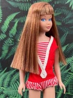 VINTAGE SKIPPER DOLL - SHINY SILKY 2 TONE COPPER AND BROWN HAIR 1964 - NEAR MINT
