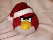 Red Terrance Angry Birds Christmas Hat Plush No Tags No Sound