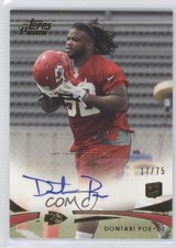 2012 Topps Prime Gold Rookie Auto 17/75 Dontari Poe #109 Auto 6x8