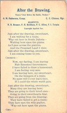 After The Drawing Song Lyrics Homestead Lottery Bonesteel SD Postcard XH5 After The Drawing Song Lyrics Homestead Lottery Bonesteel SD Postcard XH5