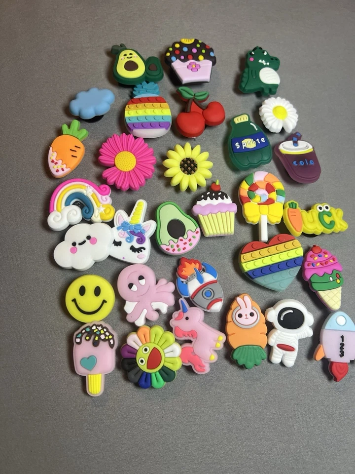 Crocs Jibbitz Charms Lot 30 Piece Adult Cute Teen Shoe Accessories - Image 2 of 4