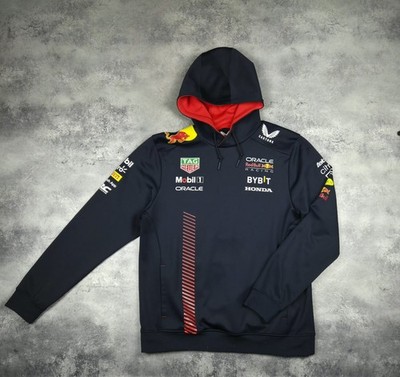 Honda Red Bull Racing Oracle Castore Hoodie Formula F1 Sport Long Sleeve Size XL