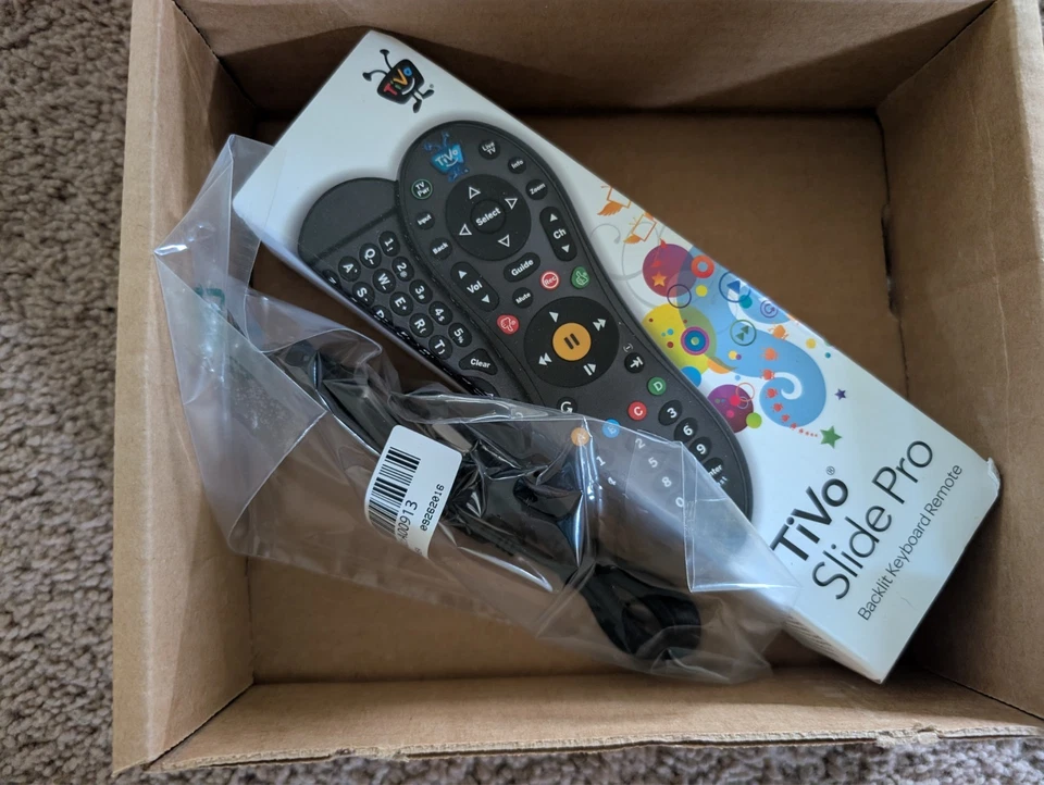 New Sealed Genuine TiVo Slide Pro Backlit Keyboard Remote Control Model C00260 - Image 3 of 4