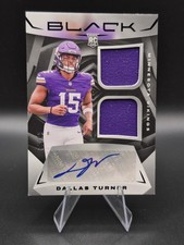 2024 Panini Black Dallas Turner #RSM-30 /99 Double Patch RPA Minnesota Vikings 