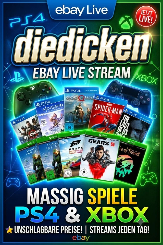 Playstation 4,5 & Xbox Games, Nintendo 3ds ab 1€