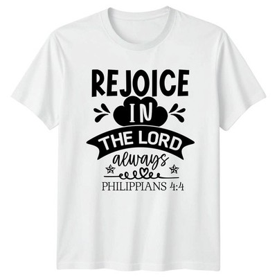 Freut euch immer im Herrn T-Shirt Bibelvers Christlicher Glaube Geschenk