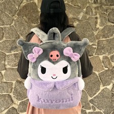 New Sanrio Cartoon Lovely Plush Backpack Cinnamoroll Kuromi Girl