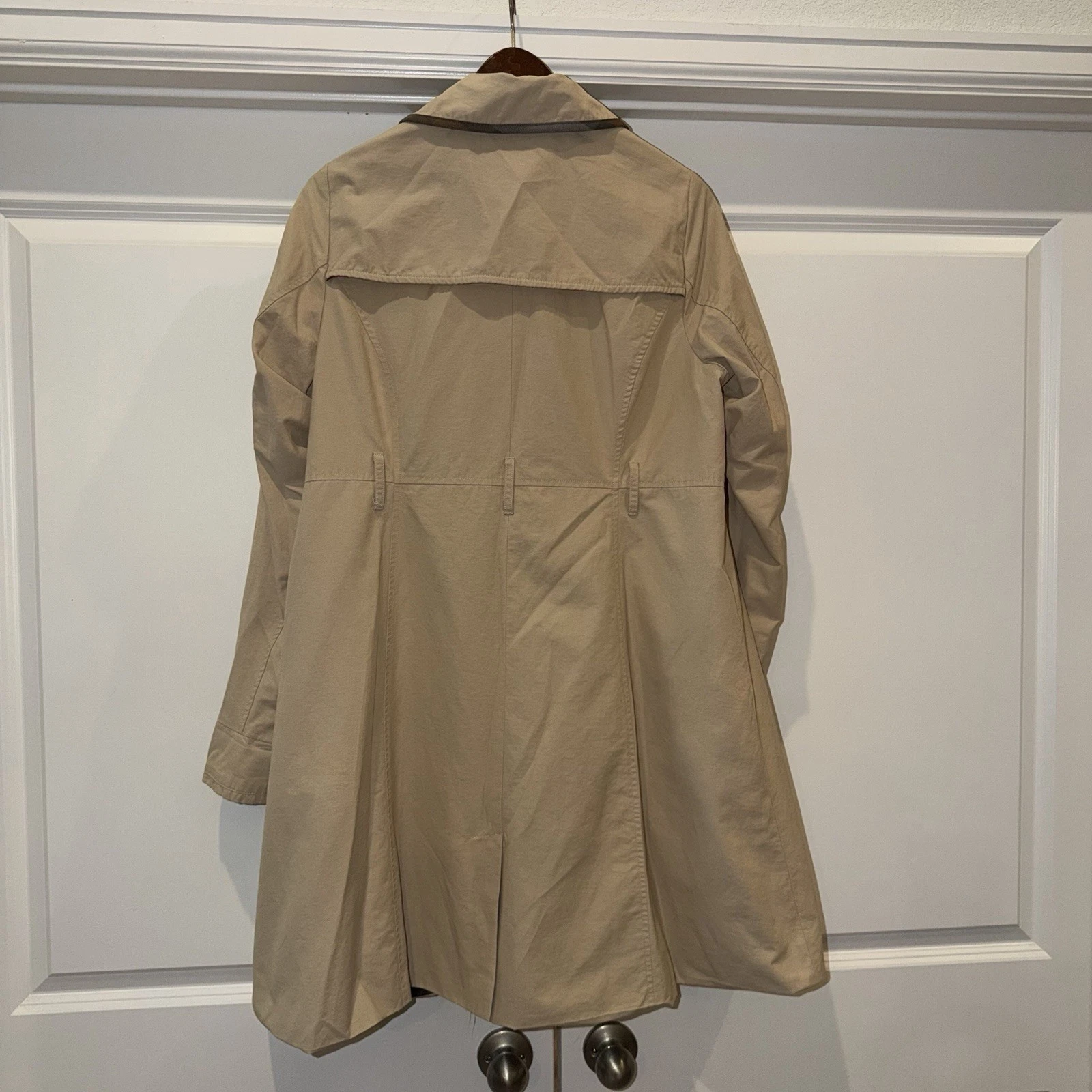 Women’s Torrid Outlander Exclusive Beige Long Trench Coat Cotton Twill Lined  image 6