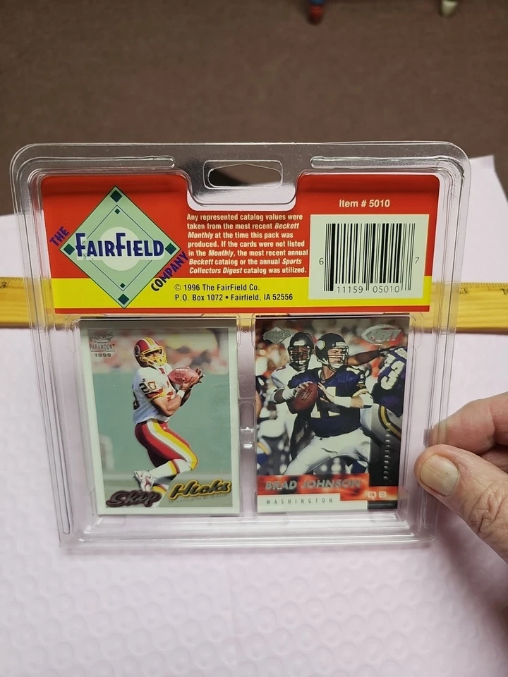 Washington Redskins 1999 coleccionable ¡Al rojo vivo! Tarjetas de The Fairfield Company Foto 2 de 4