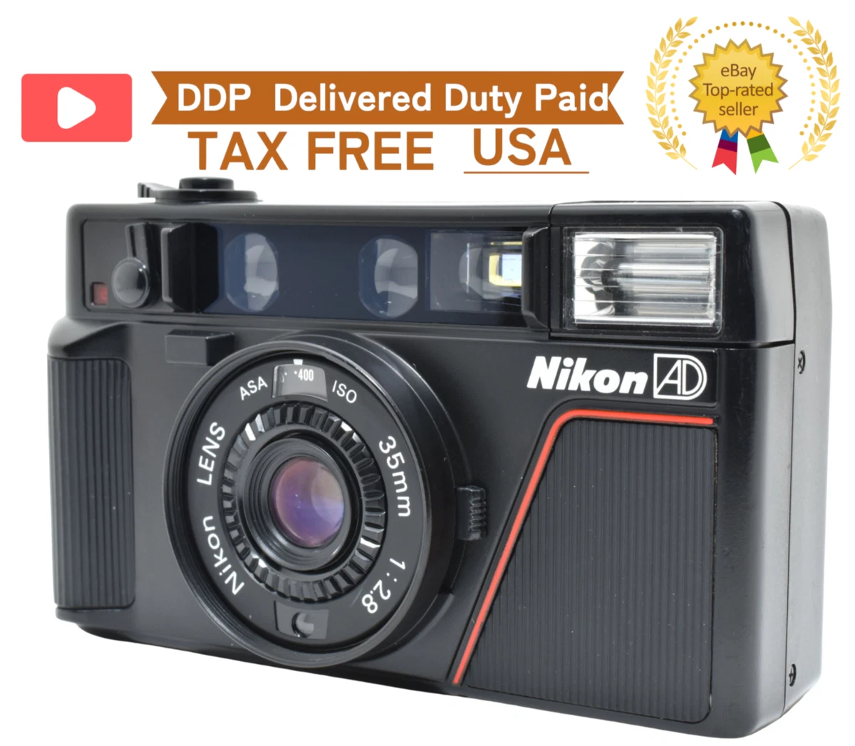 【W2263】 Nikon L35 AF2 ニコン Nikon L35AF 35mm Point and Shoot Film Camera for sale online | eBay