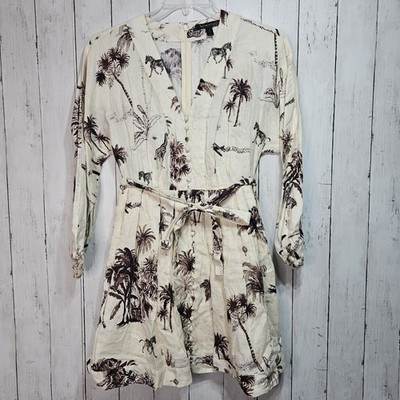 Banana Republic Women's Linen Safari Print Tie Waist Dress Size XS Long Sleeve | eBay Banana Republic Women's Linen Safari Print Tie Waist Dress Size XS Long Sleeve | eBay