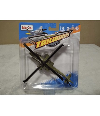 #ad Maisto Tailwinds Millitary AH 64 Apache Helicopter Green NEW $14.99