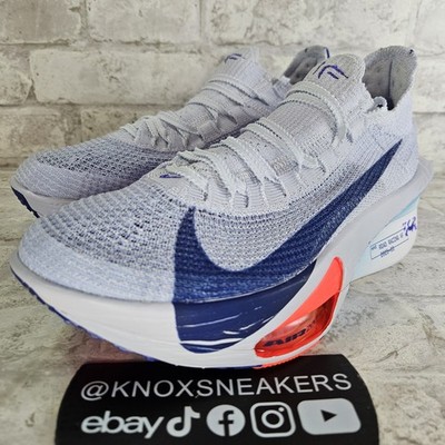 Nike ZoomX AlphaFly 3 Football Grey Blue Void FD8311-001 Men's Size 8.5