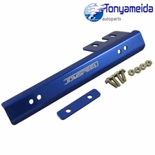 Universal Blue Jdm Aluminum Bumper Front License Plate Mount Relocate Bracket