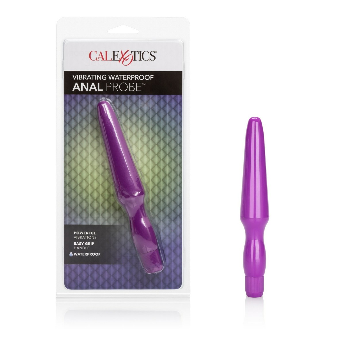 Vibrating Waterproof Anal Probe Purple - Anal Vibrator Butt Plug