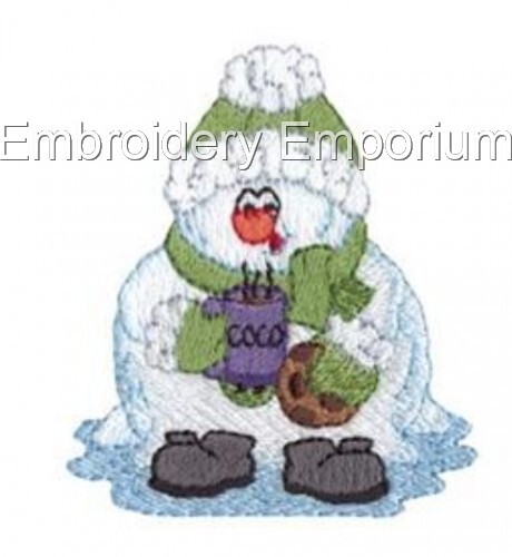 MACHINE EMBROIDERY DESIGNS USB - HOLIDAY 5 COLLECTION 4X4 SNOWMEN CHRISTMAS - Picture 8 of 14