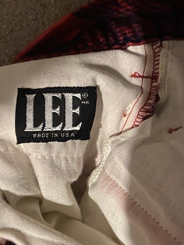 70s Lee Plaid Bellbottoms - Picture 3 of 6