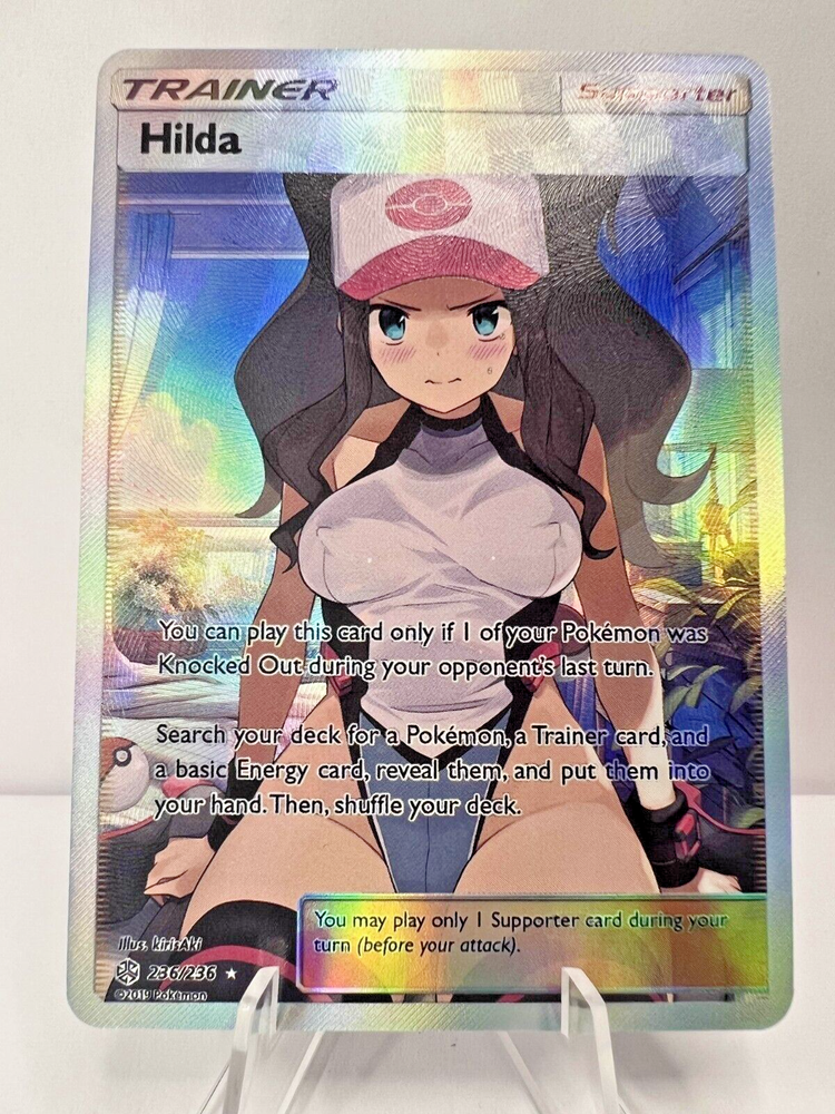 Hilda Full Art Pokemon Anime Waifu ACG DIY Trainer Art card