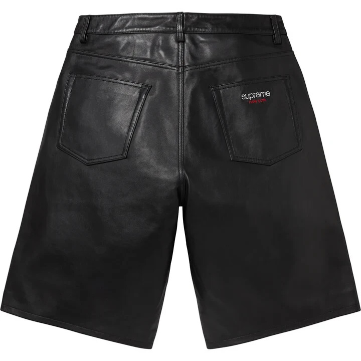 パンツ Supreme Baggy Leather Short Black 30 Supreme Baggy Leather Short Black Men's - SS24 - US