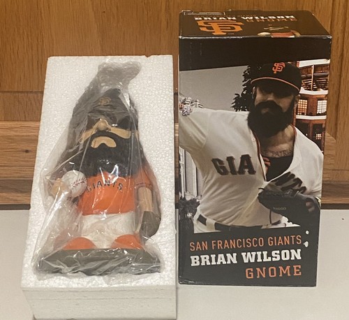 2012 BRIAN “BLACK BEARD” WILSON GARDEN GNOME (NOT BOBBLEHEAD) SF GIANTS SGA NIB - Picture 2 of 7
