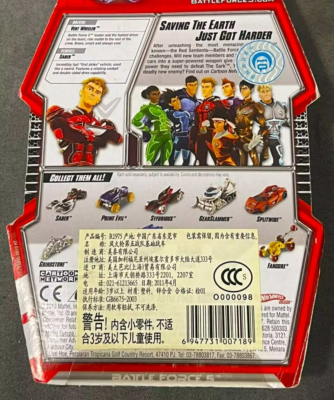 HOT WHEELS car BATTLE FORCE 5 five SABER vehicle Racer FUSED
